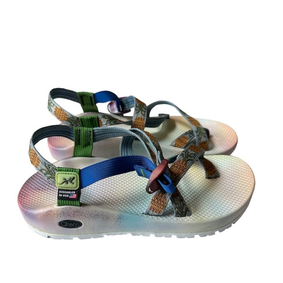 Chaco Shoes Chaco Xz2 Custom Vibram Pineapple Sandals Men Size 1 Poshmark